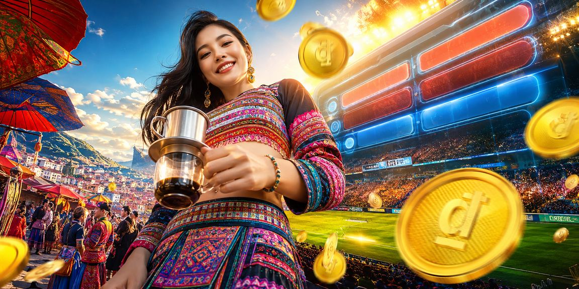 Người dùng thưởng thức cà phê và đặt cược thể thao trên điện thoại tại Sa Pa
